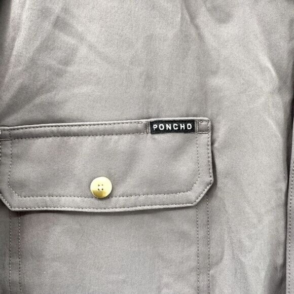 Poncho Shirt Men's XL Gray Vented Fishing Performance Gorpcore Camping Workwear - Picture 3 of 11